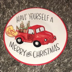 Christmas plate for Santa's cookies